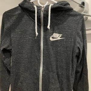 Nike Gray Zip Up Hoodie